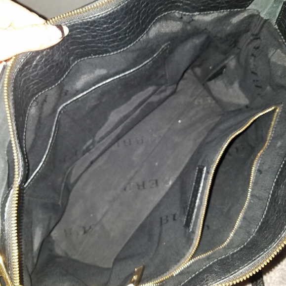Authentic Burberry black grain leather tote - Picture 4 of 8